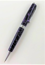 Purple with White Lamar Pen