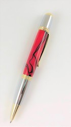 Crimson with Black Carlyle Pen