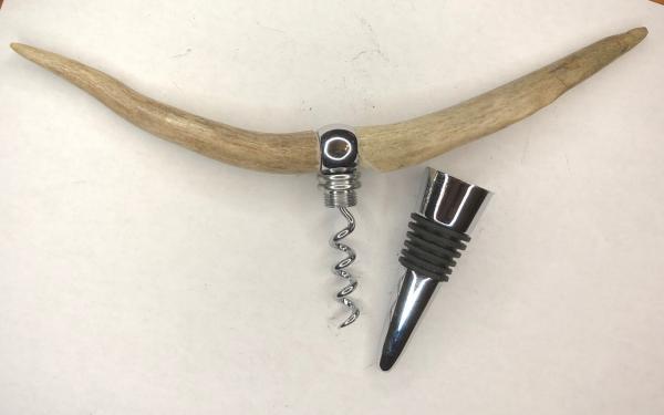 Antler "Longhorn" Combination Bottle Stopper/Corkscrew picture