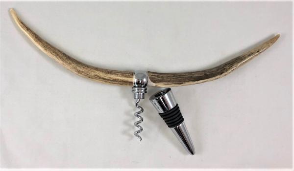 Antler "Longhorn" Combination Bottle Stopper/Corkscrew picture