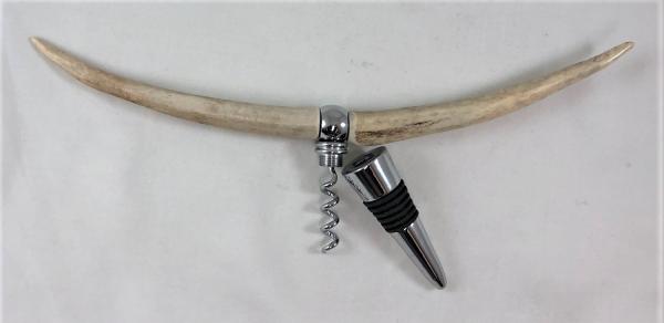 Antler "Longhorn" Combination Bottle Stopper/Corkscrew picture