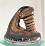 Brown Glass Pen Holder