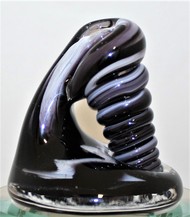 Black and White Glass Pen Holder