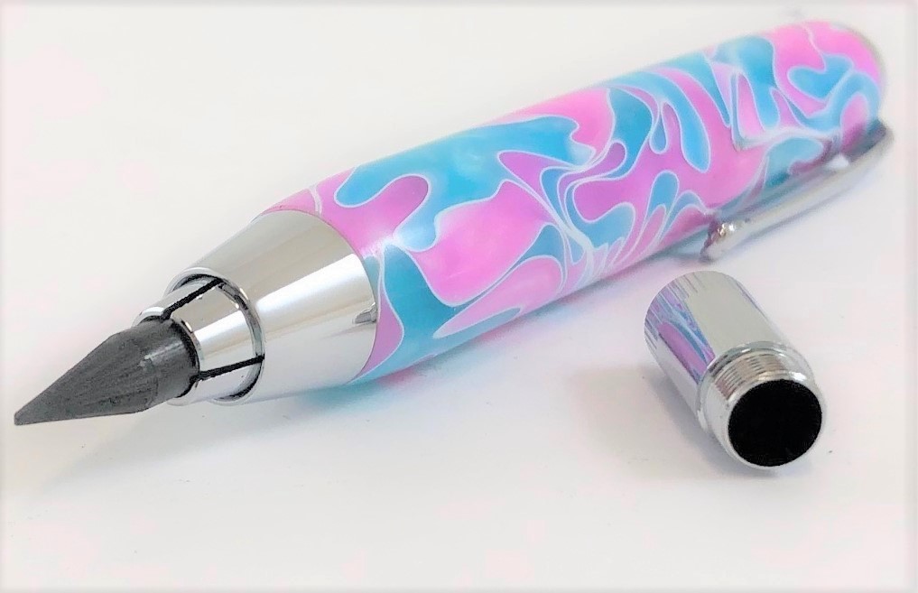 Pink and Aqua Sketch Pencil picture