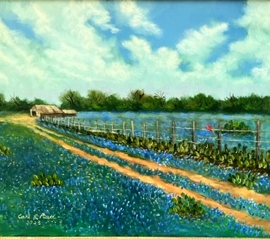 Bluebonnet_redbird picture