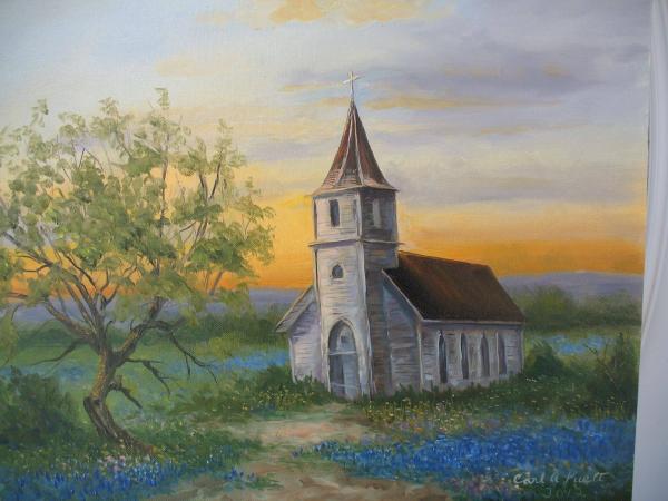 Church in sunset