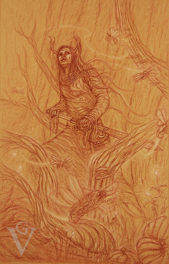 Custode del Bosco preliminary drawing picture