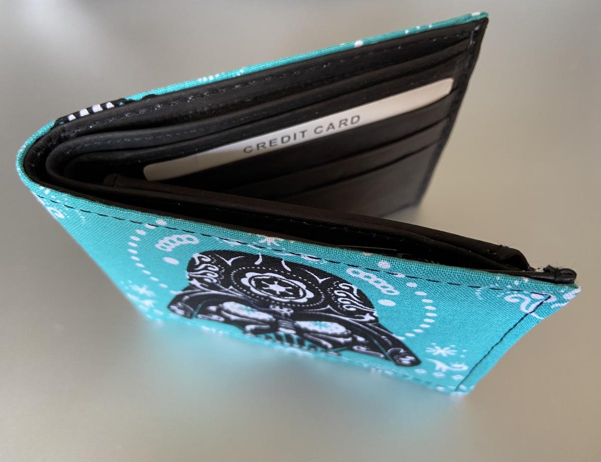 Darth Vader sugarskull bifold wallet picture