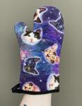Space cats oven mitt
