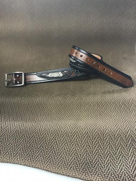 1 1/2” snake and turquoise belt
