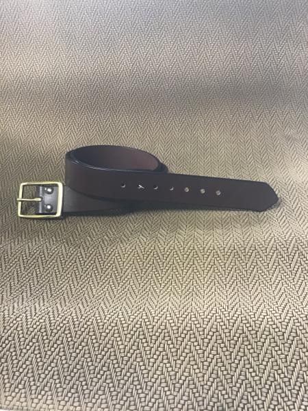 1 1/2” plain brown belt picture