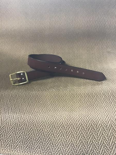 1 1/4” plain brown belt picture