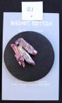 BEADED ART TO WEAR MAGNET BUTTON