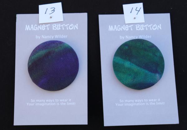 SET OF TWO ART TO WEAR MAGNET BUTTONS picture