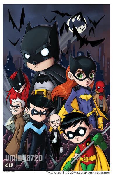 Bat. Family Print picture