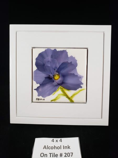 1 Pansy (indigo w/white) 207 picture