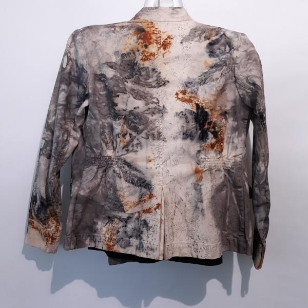 Small Eco print Jeans Jacket picture