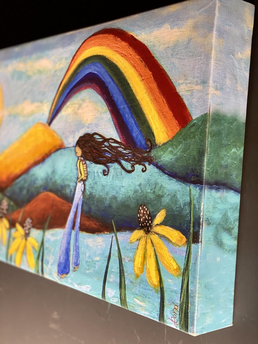 Ponder Lightly- canvas repro picture