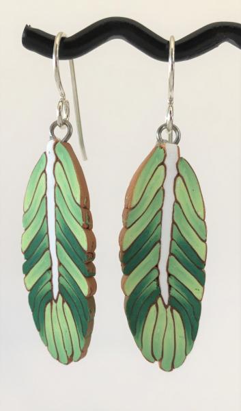 Green Feather Earrings picture