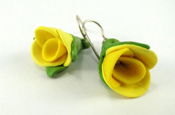 Yellow Rose Earrings picture