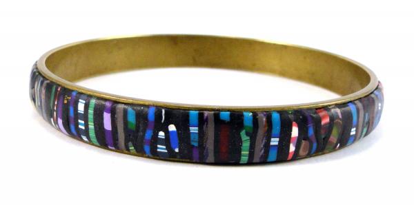 "Crazy Quilt" Bangle Bracelet