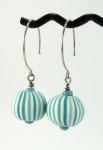 Blue Stripes Earrings