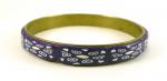 Purple Spirals Bangle Bracelet