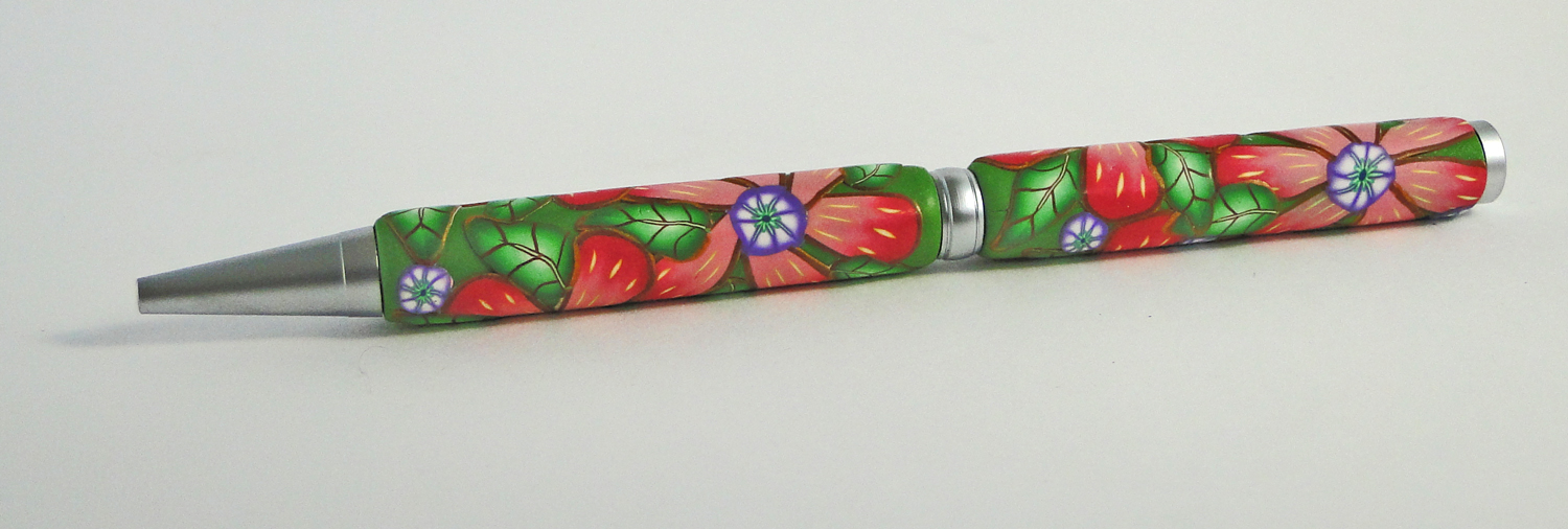 Red Flower Twist Pen picture