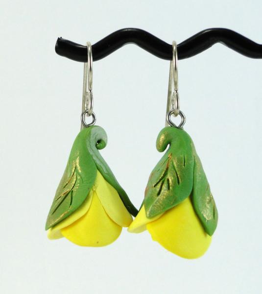 Yellow Rose Earrings picture