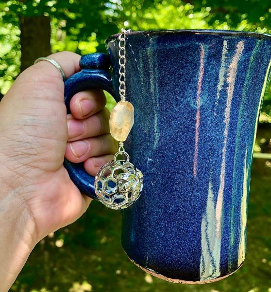 Honey Bee Charmed Loose Tea Infuser with Citrine picture
