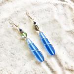 Periwinkle Blue Sea Glass Drops