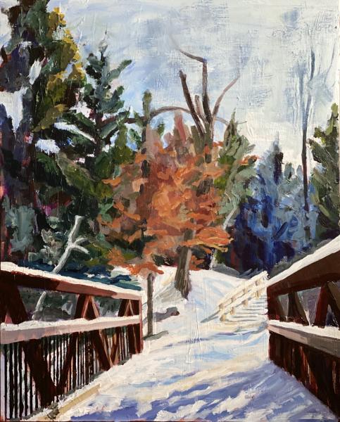 Serena Gundy Bridge in Winter picture