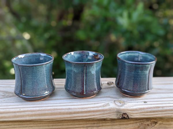 tiny teal cups