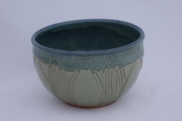 teal/green rice bowl