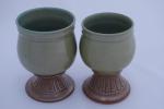 green/tan goblet