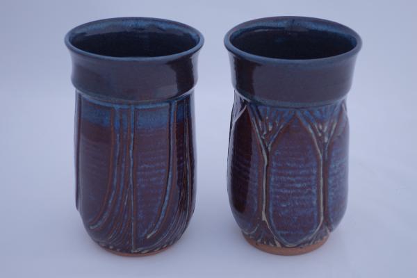 blue/brown tumbler