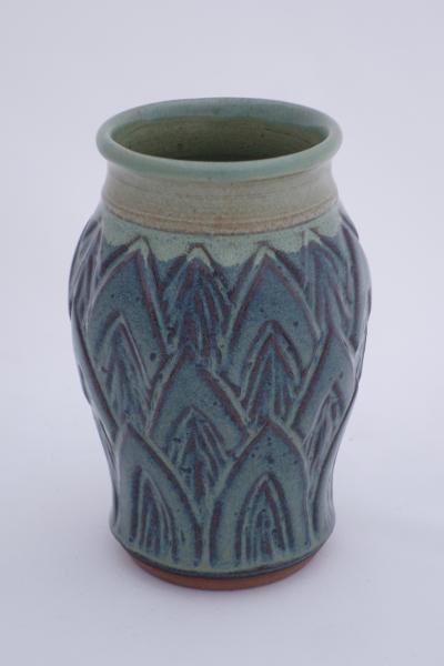 sm green/teal vase