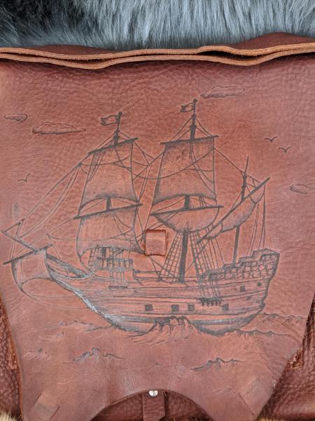 Nautical Explorer Leather Satchel