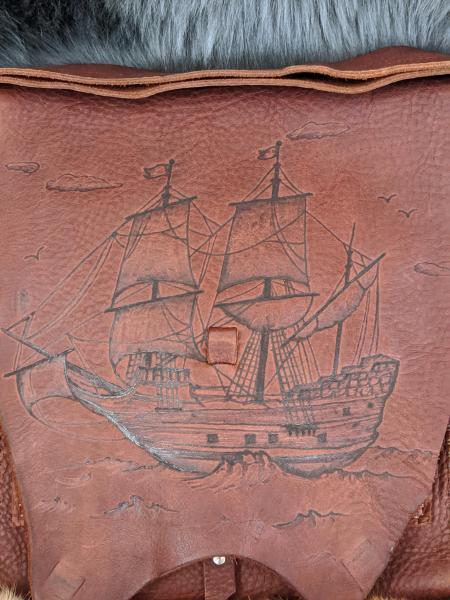 Nautical Explorer Leather Satchel picture