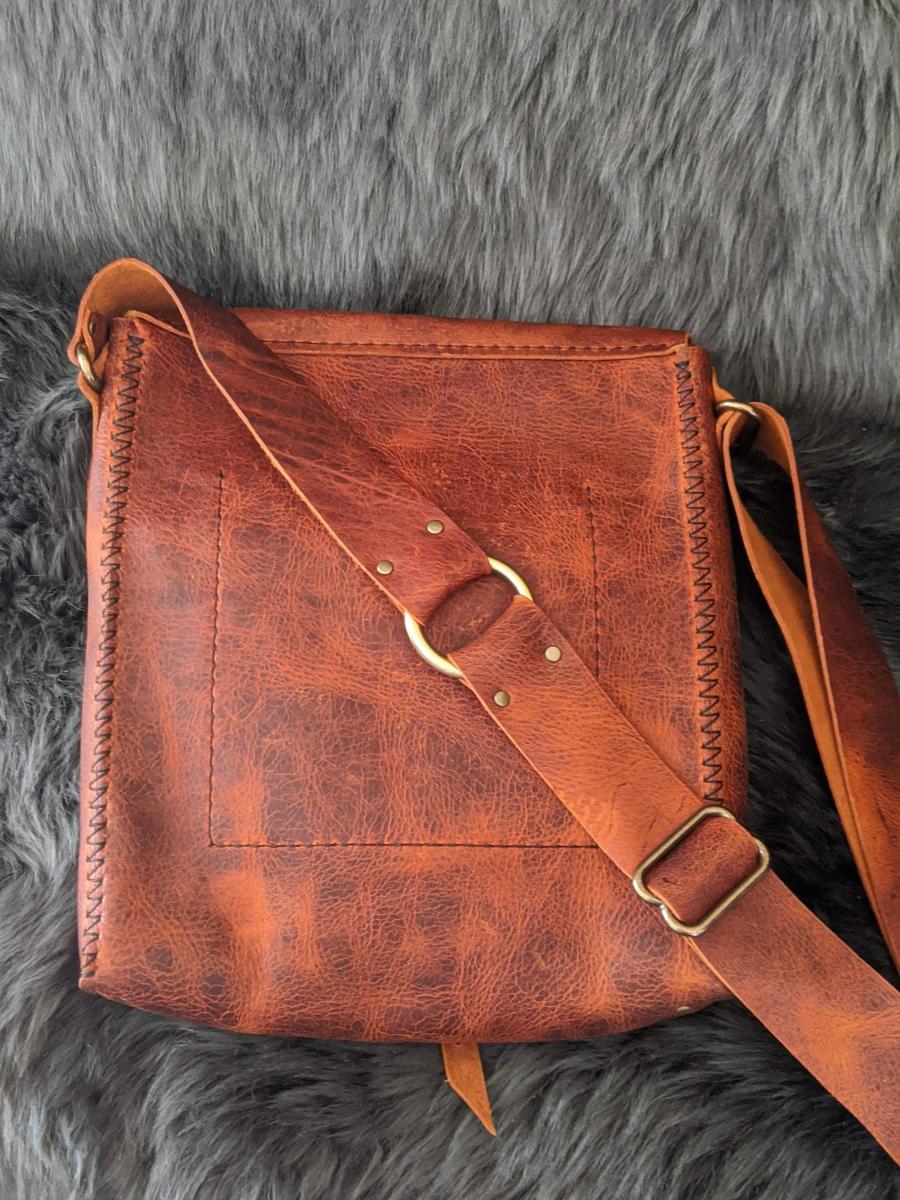 Nautilus Shell Leather Satchel picture