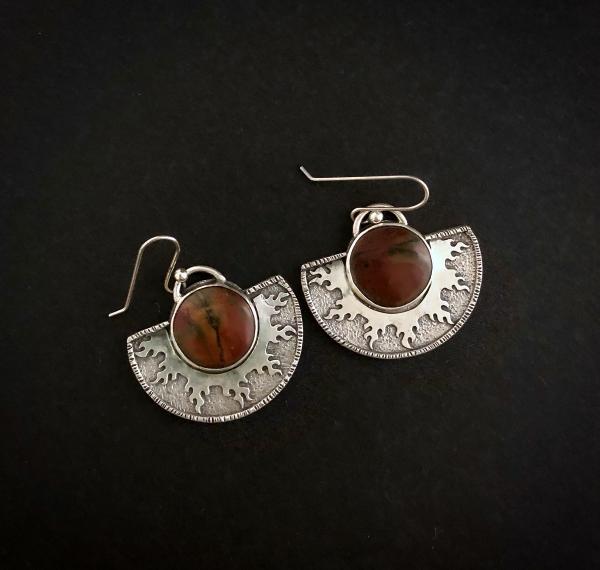 Red Creek Jasper Sun Earrings