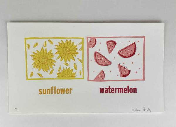 Sunflower/Watermelon Broadside (KB12)