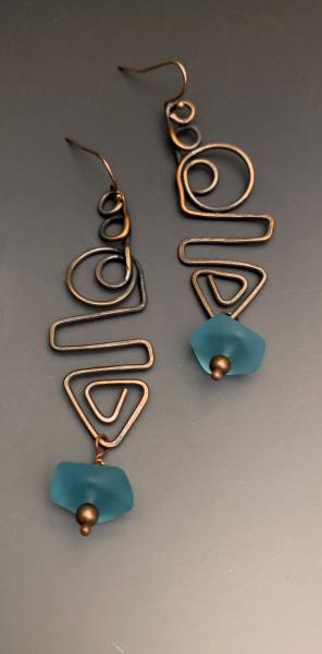 Copper Wire Earring Assorted Colors