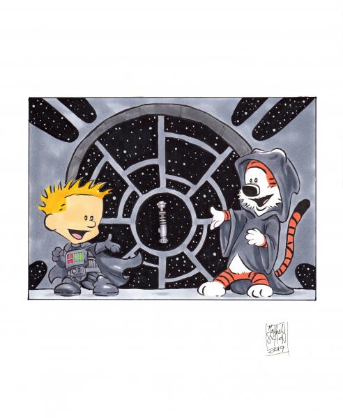 Calvin and Hobbes Star Wars
