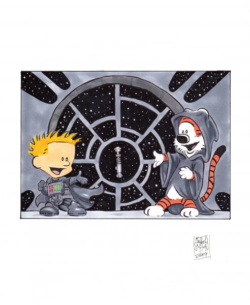 Calvin and Hobbes Star Wars picture