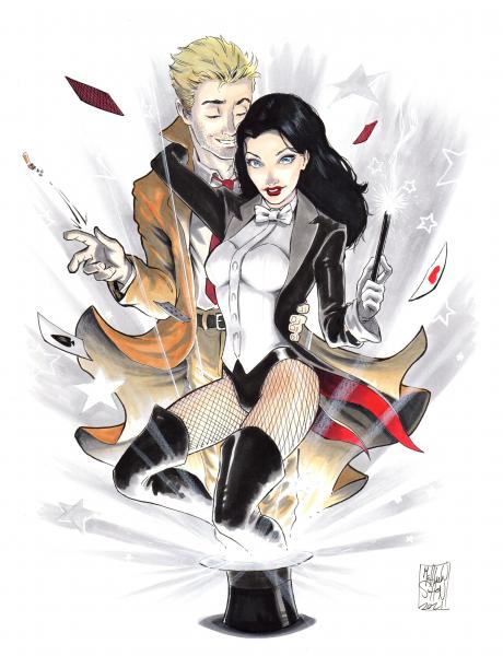 Constantine and Zatanna picture