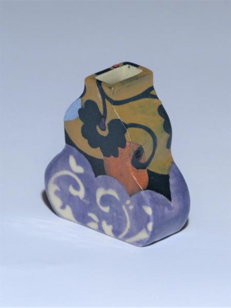 Mini Bud Vase in Purple, Gold picture