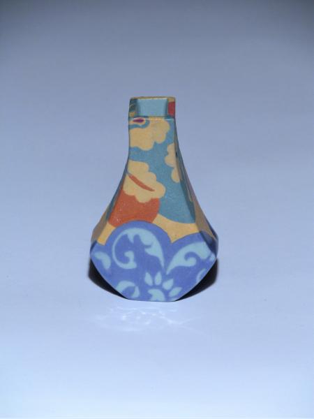 Mini Bud Vase in Blue, Orange picture