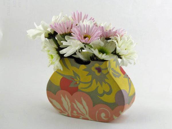 Small Spring Pink Pouch Vase picture