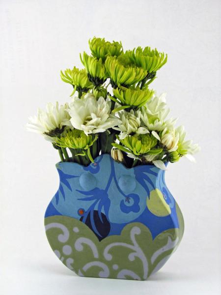 Blue Scallop-Top Vase picture